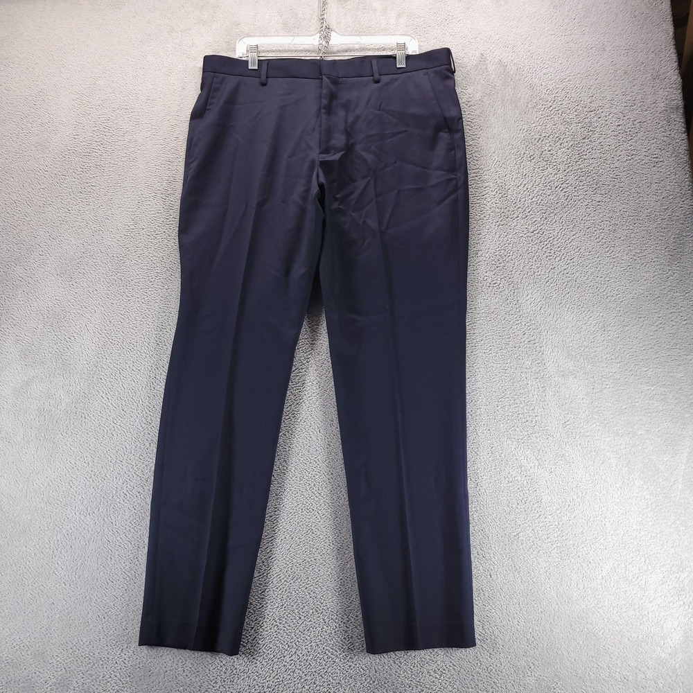 J.Crew Pants Men 36x32 Blue Ludlow Slim Stretch Wool Dress Trousers J6061